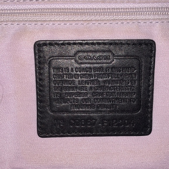 Authentic Coach bag black leather - Picture 7 of 7
